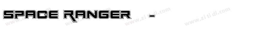 Space Ranger字体字体转换
